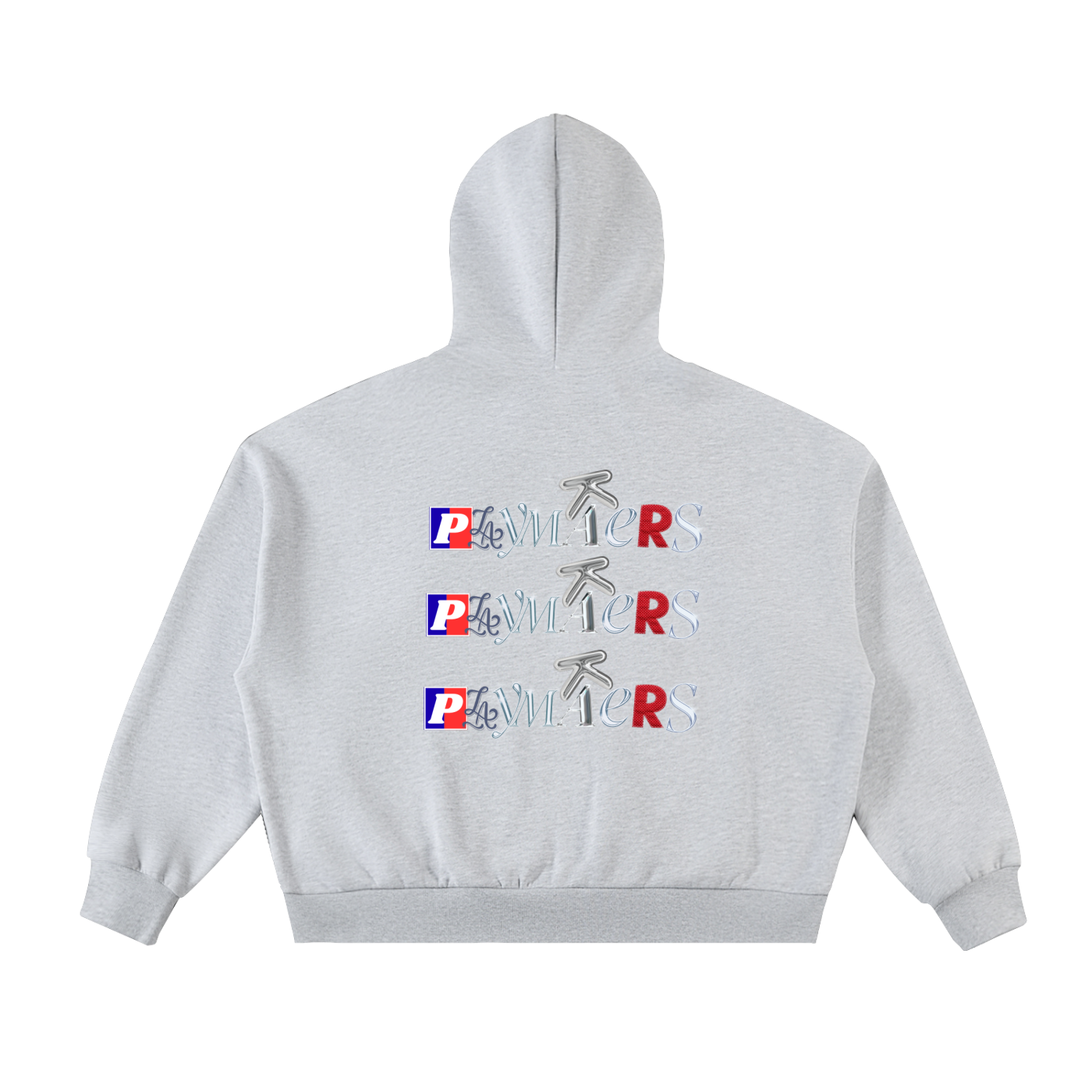 Fleeced Full-Zip Boxy Hoodie