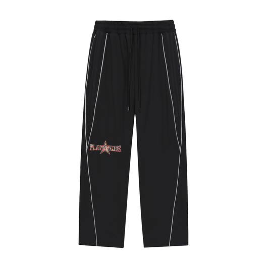 Reflection Striped Straight-Leg Sweatpants